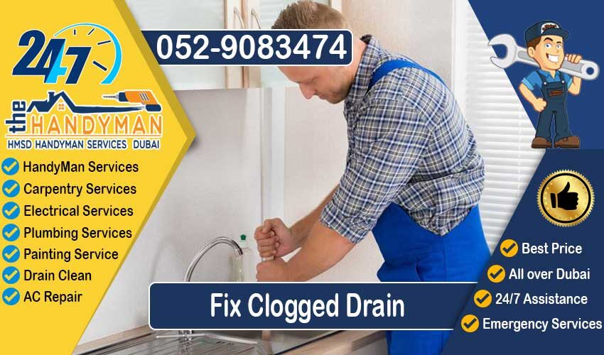Fix-Clogged-Drain-Handyman-Dubai