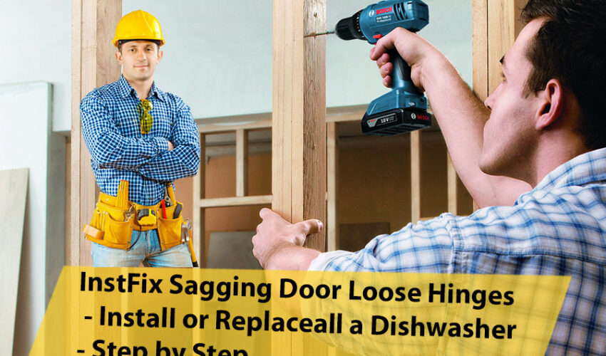 Fix Sagging Door Loose Hinges - Install or Replace