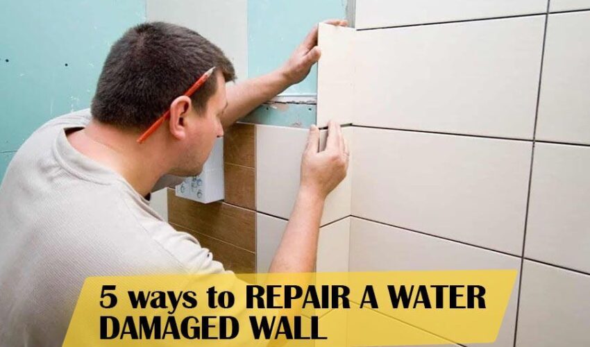 5 ways to REPAIR A WATER DAMAGED WALL