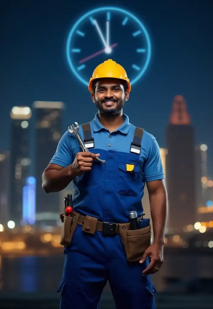 24-hour handyman in Dubai available for emergency home repairs anytime.