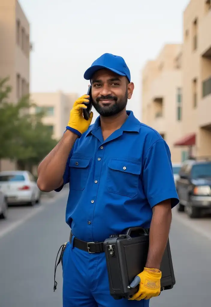 Urgent handyman in Dubai answering a call for emergency home repairs near you.